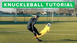 How to shoot a knuckleball  Learn CR7 free kick [upl. by Warthman]