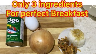 Sardines with egg  only 3 ingredients for a perfect Breakfast  Quick and Easy Breakfast [upl. by Ttebroc]