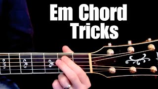 5 Easy e minor chord riffs to play when you pick up your guitar a guitar lesson [upl. by Thilde11]