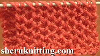 Honeycomb Knitting Stitch [upl. by Nnylecoj]