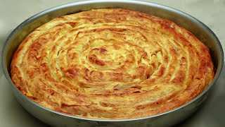 Recette Pâte phyllo salée  Tourte à la roulée viande hachée [upl. by Ahsilak]