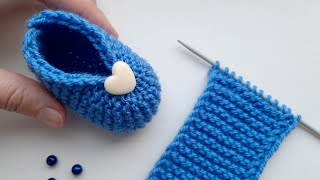 FAST amp EASY DIY Baby Booties Knitting Adorable Baby Shoes for Newborns  Beginner Friendly Guide [upl. by Jeavons704]