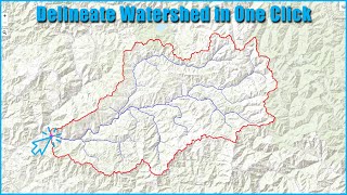 Watershed Delineation in OneClick [upl. by Armallas]