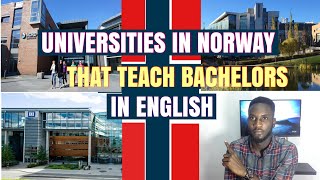 Universities in Norway that teach Bachelors Degree in English [upl. by Anahsek]