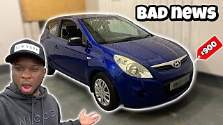 BAD NEWS ABOUT THIS HYUNDAI I20 I BOUGHT FROM BCA AUCTION [upl. by Dyan945]