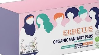 ERHETUS senitary pads review ERHETUS organic sanitary pads for Rash free periods [upl. by Aivyls54]