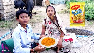 halo maggie khava  હાલો મેગી ખાવા  Maggie Maggie vlogs [upl. by Tterrej]