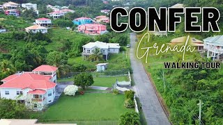 A Relaxing Afternoon Walk Through Confer St George Grenada  Beautiful Drone Shots [upl. by Slaby]