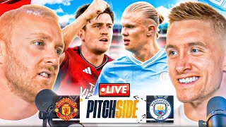 MAN UTD 03 MAN CITY  Pitch Side LIVE [upl. by Ycal]