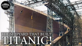 Titanic dry dock and slipway at Harland and Wolff then and now [upl. by Ahens]