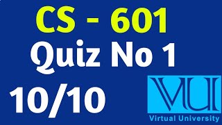 CS  601 Quiz No 1  My test Experience  Vu CS 601 quiz 1 [upl. by Breeze]