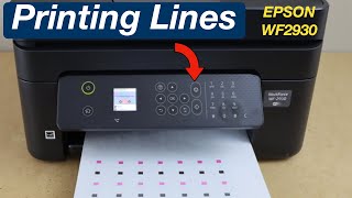 Epson WF2930 Printing Lines  Verticle or Horizontal Lines [upl. by Nnav]