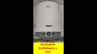 Accensione e spegnimento Scaldabagno a Gas [upl. by Sihtnyc]