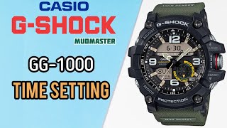 Casio GShock Mudmaster Time Setting GG1000 G Shock Time Adjust G Shock Time Adjusting [upl. by Hudgens741]