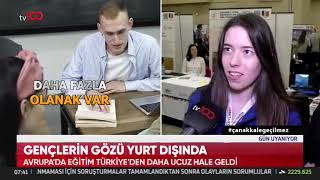 Akare Yurtdışı Eğitim Fuarları TV100 Ana Haberde Mart 2024 yurtdışıeğitim [upl. by Ria]