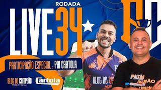 DICAS COM PAI CARTOLA  RODADA 34  CARTOLA 2023 [upl. by Tunk788]