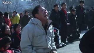 North Koreans mourn death of leader Kim JongIl [upl. by Moclam]