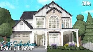 Bloxburg  30k Soft Suburban Family 2 Story Home  No Large Plot  Roblox  House Build [upl. by Felske]