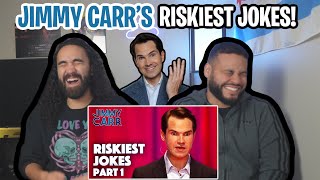 First Time Reacting To Jimmy Carr  Riskiest Jokes Vol 1  Reaction [upl. by Dnomar]