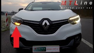 Renault Kadjar  LED DRL off with turn signal active  izključitev LED dnevne luči pri smerniku [upl. by Kciredor]