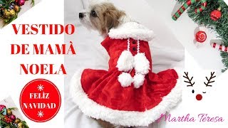 VESTIDO DE MAMÀ NOELA PARA PERRITASDIY [upl. by Joh]