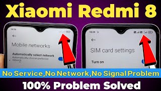 Redmi 8 Network Problem  Redmi 8 No Service Problem  Xiaomi Redmi 8 Signal Problem 100 📶 Fixed [upl. by Aoht]