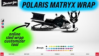 How To Customize A Polaris Matryx Sled Wrap [upl. by Varipapa29]