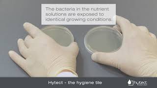 Hytect  the Hygiene tile l Antibacterial effect [upl. by Denni]