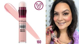 Maybelline INSTANT AGE REWIND® ERASER MULTIUSE CONCEALER Shade 160 Brightener review [upl. by Brian90]