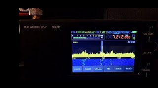 Malachite DSP v5 with Donut Antenna 40m reception [upl. by Karab181]