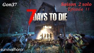 7 Days To Die S02 Ep11 Améliorations de la base anti horde en musique 7 nains ou 7 mains [upl. by Shelah]