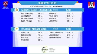 SandgateRedcliffe Mens 2nd Grade v Gold Coast Mens 2nd Grade [upl. by Kwarteng]