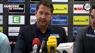 SK Sturm Mediabriefing vor Wolfsberger AC 24 Runde 201415 [upl. by Torr]