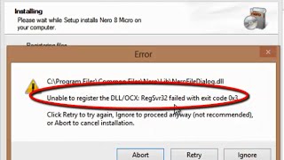 How to Fix Error quotUnable to register the DLLOCXquot  RegSvr32 failed with exit code 0x3 [upl. by Ecnadnak763]