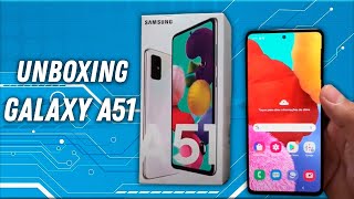 SAMSUNG GALAXY A51 128GB  Unboxing e Impressões [upl. by Vasyuta]