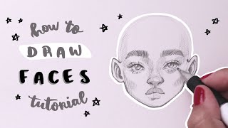 How I Draw Faces  Updated Tutorial [upl. by Ravi]