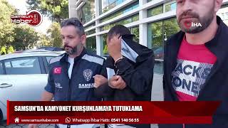 Samsunda kamyonet kurşunlamaya tutuklama [upl. by Bornstein]