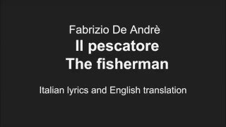 DE ANDREIl pescatore The fisherman English Lyrics Translation [upl. by Enomys317]