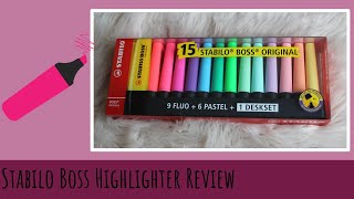 Stabilo Boss Highlighter  Review amp Swatches  Veras Creations [upl. by Atterg]