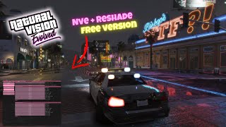 How to install NVE with Reshade in GTA 5 for Free  nve Natural Vision Evolved [upl. by Addam]