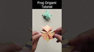 Origami Frog for Kids A Fun and Easy Craft [upl. by Ainimreh147]