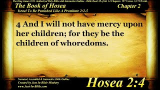 Bible Book 28  Hosea Chapter 2  The Holy Bible KJV Read Along AudioVideoText [upl. by Sairacaz]