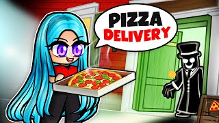 I Deliver Pizza to a CREEPY MANSION in Roblox [upl. by Qerat931]