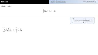 Całka nieoznaczona  przykład 3 [upl. by Delila]