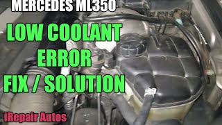 Mercedes Coolant Level Sensor Diagnostics and Replace  DIY  iRepair Autos [upl. by Annahvas]