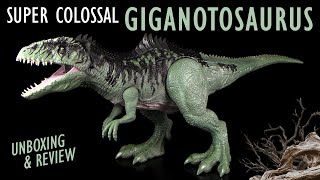 Mattel ® Jurassic World ™ Dominion  XXL Super Colossal Giganotosaurus  Unboxing amp Review [upl. by Eiramannod219]