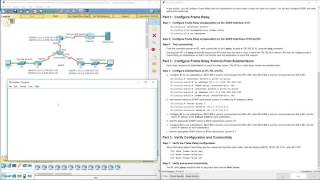 Lab 4226 Packet Tracer  Configuring Frame Relay PointtoPoint Subinterfaces [upl. by Nomaj]