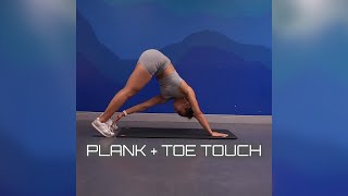 Plank  Toe Touch  Fitness Workout [upl. by Hamal]