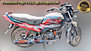 Passion Pro Bike Modified  Passion Pro Complete Bike Painting  Qamar Bike Restoration  QBR [upl. by Eanahs]