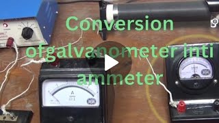 How to convert galvanometer into ammeterphysics 12practical2023physics studio [upl. by Hildegard703]